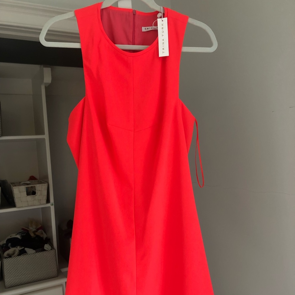 Trina Turk bright red/orange dress!
